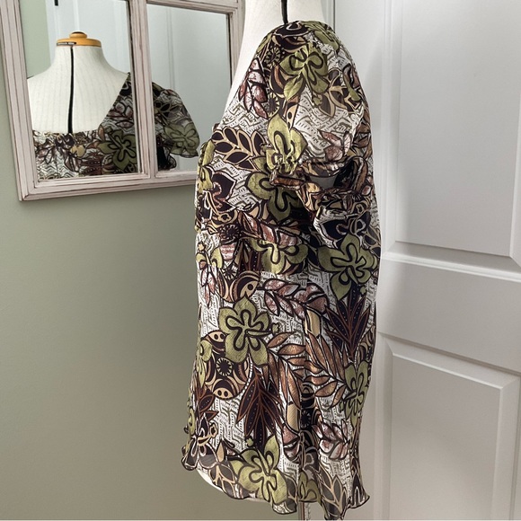 DRESS BARN,  FLORAL BLOUSE, SIZE:XL - Picture 3 of 12